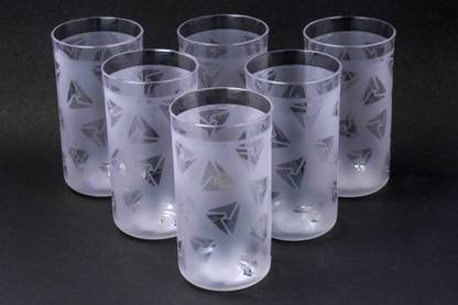 EMBICON (Pack of 6) Smart Buy 100% Unbreakable Sparkle Glass Set For Water,Juice,Beer,Wine Glass Set Water/Juice Glass