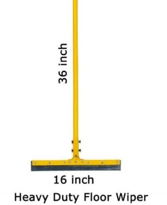 HEAVY DUTY FLOOR WIPER NOVA 16 INCH Metal Wiper with black rubber Wipes