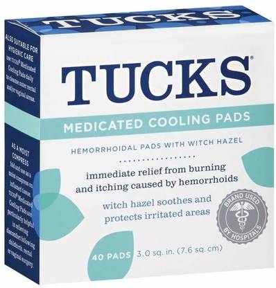 Tucks Hemorrhoidal Pads With Witch Hazel-40 count Cooling pads Pack