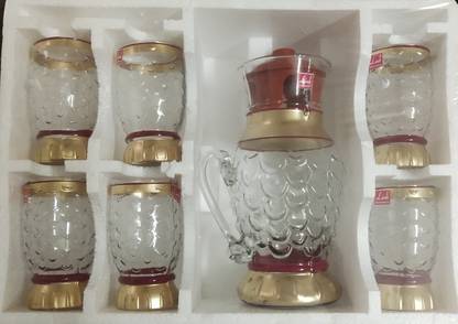 Link Glassware Juice Bar Lemon set Jug Glass Set