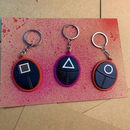 Kanchan Toys Squid Game Keychain With Batch Key Chain