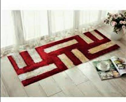 MAAN HANDLOOM Polyester Floor Mat