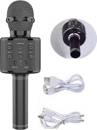 Bydye FF BALCK MIC WS-858 Bluetooth Singing Mic For All Devices (Pack of 1) Microphone