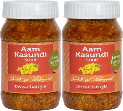 Biswa Bangla Aam Kasundi Sour 200g - Pack of 2 Mango Pickle