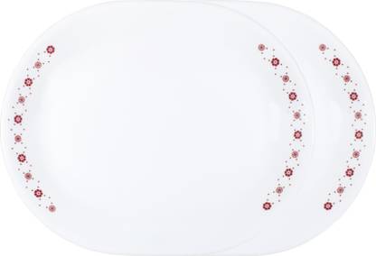 CORELLE Livingware Crown 31 cm Oval Serving Platter Pack of 2 Tray