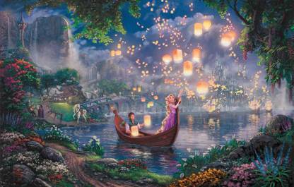 Tangled Animated Movie Hd Matte Finish Poster Paper Print