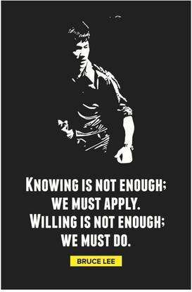 Bruce lee wallpaper poster for home decoration 12 X 18 Inches Paper Print