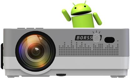 BORSSO MOON 7.2 Pro, Android 9.0, Wifi Bluetooth, FHD 3800 Lm (3800 lm / 1 Speaker / Wireless / Remote Controller) Portable Projector