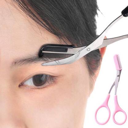 MACVL5 Eyebrow Trimmer Scissors With Comb, Hair Removal Grooming Shaping Cordless Epilator