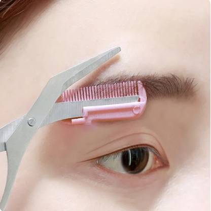 MACVL5 Trimmer scissors With Mini Comb|Perfect eyebrow trim tool for control of length Scissors
