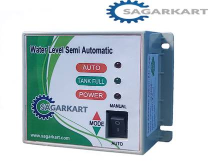 Sagarkart SEMI AUTOMATIC WATER LEVEL CONTROLLER FOR SUBMERSIBLE PUMP Wired Sensor Security System