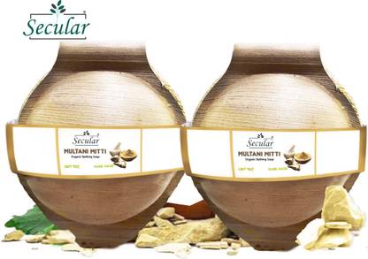 Secular Multani Mitti Soap For Skin Whitening | Best Multani Mitti Soap(Pack fo 2)100g