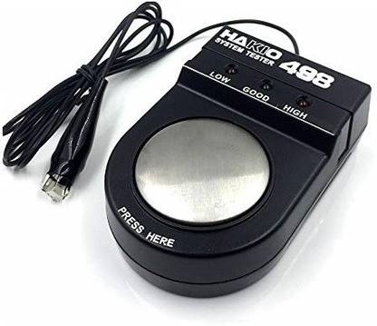 Global Sphere Hakko 498 system tester checks wrist strap 60 W Temperature Controlled