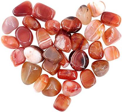 Shraddha Shree Gems Red Quartz Regular Asymmetrical Crystal Stone