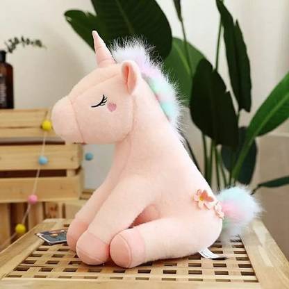Liquortees New Style Sitting Unicorn Plush Soft toys  - 25 cm