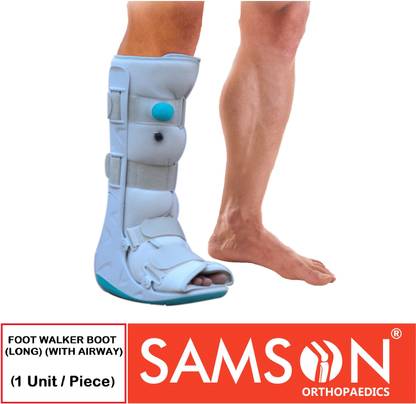 SAMSON Foot Walker Boot (Long) with Airway: Full Protection & Rigid Immobilization (M) Foot Support