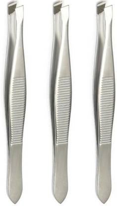 Easy Shopping Deal Steel Eyebrow Plucker Slant Tip Puller for Women, Chimti, Pack of 3