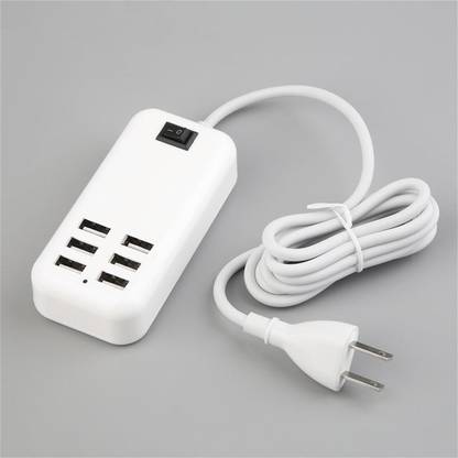 Triangle Ant 6 USB Port Fast Charger HUB 30W 5V/3A 1.5M Smart Wall Socket 6 Plus iPad iPod Mp3 Mp4 PSP DV , AC adapter USB Cable