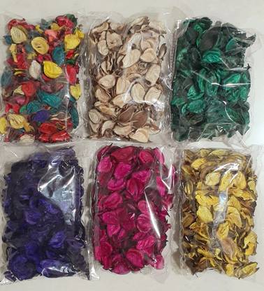 99 Home Decor Multicolor Potpourri Dry Leaves For Table Decoration And Vase Filler (Pack Of 6) Vase Filler