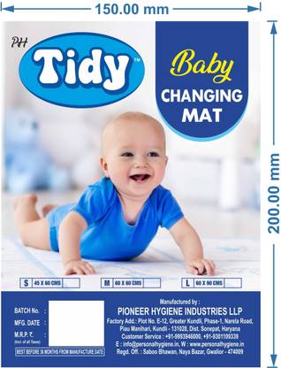 Tidy Baby Changing Mat 60x60 cms Medium Baby Mat 60X60