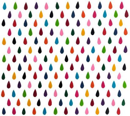 Comet Busters Basic Tear Drop Multicolor Velvet Bindis (7mm) (BIN1734) forehead Multicolor Bindis