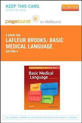 Basic Medical Language - Elsevier eBook on Vitalsource (Retail Access Card)