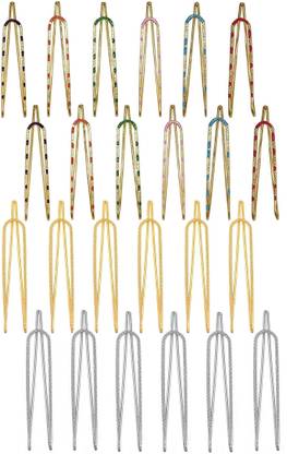 VAMA Safety Pin set Multicolour Safety Saree Pin U Design sadi Sari pin ( 24 Pcs ) Brooch