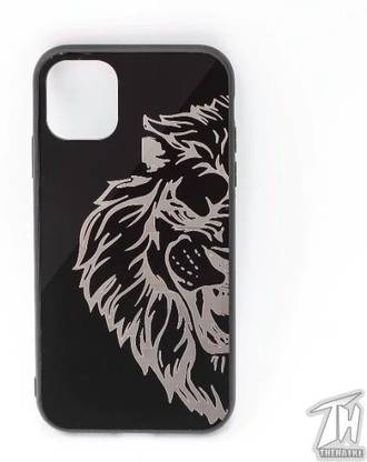 The Hatke Back Cover for Black Lion mirror Silicone Case for Apple Iphone 11 (Pack of 1)