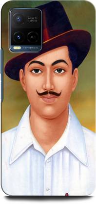 INTELLIZE Back Cover for Vivo Y21E BHAGAT SINGH, FREEDOM FIGHTER, INDIAN, NATIONAL, INQLAB JINDABAD