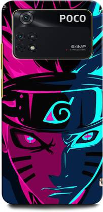 INTELLIZE Back Cover for POCO M4 Pro NARUTO, ANIME, NEON, GOKU