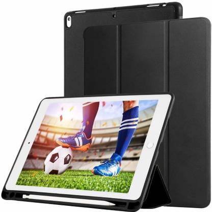 Principles Flip Cover for iPad Pro 12.9 inch with Magnetic sensor,Pencil Holder,Tri-fold Stand,Auto Sleep/Wake case