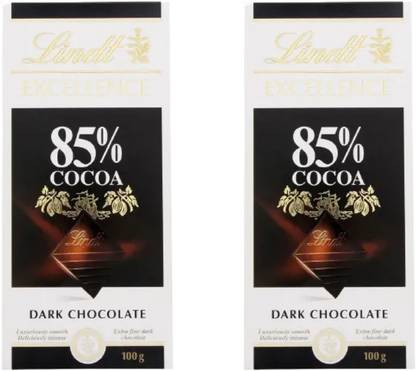 LINDT Excellence 85 % Cocoa Dark Chocolate Bars