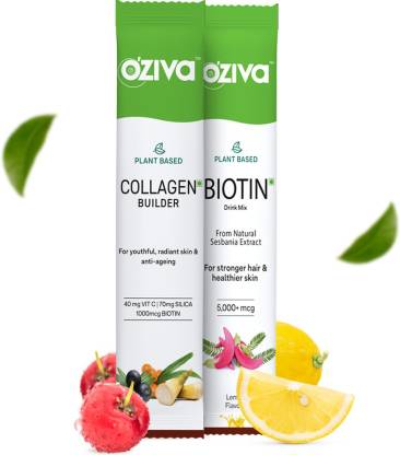 OZiva Plant Based Biotin + Plant Based Collagen Builder Sachets  (1 Items in the set)