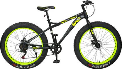 Upgrade MONSTER 85% Assembled For Adults 7 Speed Frame Height 17.5 Unisex Cycle Green 26 T (inch) Hybrid Cycle/City Bike