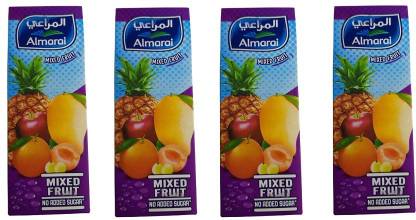 ALMARAI Mixed Fruit Juice No Addded Sugar Imported 235ml ( Pack of 4 )