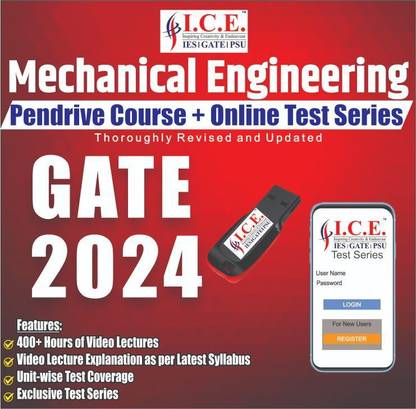 ICE GATE GATE Mechanical Engineering(ME) 2024 Pendrive Course