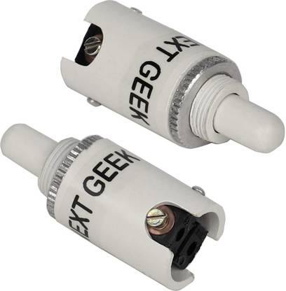 NEXT GEEK (PACK OF 1) Push to off panel Door Light Control Switch 2 amp 250 volt AC Electronic Components Electronic Hobby Kit