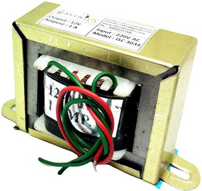 INVENTO 1Pcs 12V 1A 12-0-12 Transformer Copper Winding 220V AC to 12V AC Automotive Electronic Hobby Kit