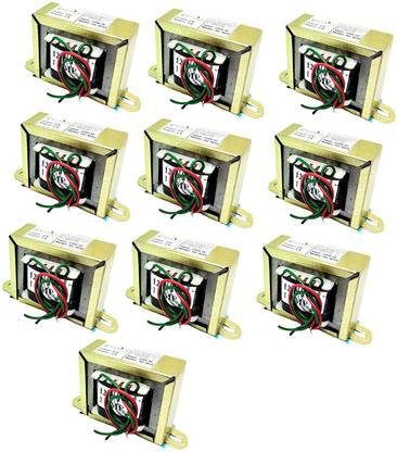 INVENTO 10Pcs 12V 1A 12-0-12 Transformer Copper Winding 220V AC to 12V AC Automotive Electronic Hobby Kit