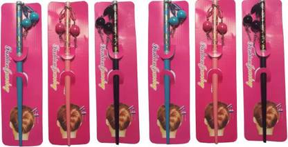 V WOMEN FANCY JUDA STICK PACK OF 6 WOODEN STICK FOR HAIR BUN Bun Stick