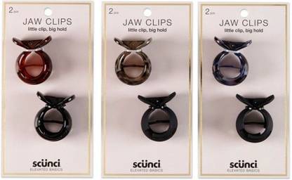 Scunci Elevated Basics Small Fish Jaw Clips Hair Claw