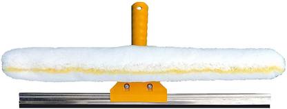 Runwet _Glass Squeezee with Microfiber Head and Rubber Wiper Cleaning Wipe