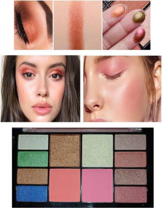 SEUNG Professional Makeup Kit Eyeshadows And 3 Different Colors Of Highlighter