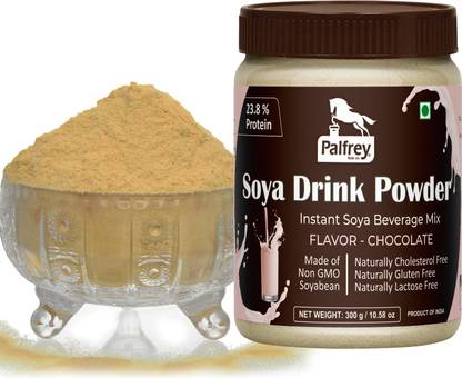 PALFREY Soya Drink Powder Chocolate Flavor With Sugar 23.8% Protein (Non GMO,Vegan,Lactose free) Milk Substitutes Powder