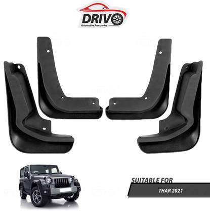 Drivo Front Mud Guard, Rear Mud Guard For MAHINDRA Thar 2021