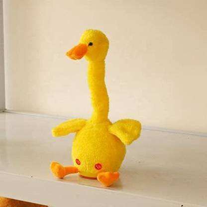 Triangle Ant ™ Singing Talking Recording Dancing Duck Toy With Christmas Cap | USB Charging