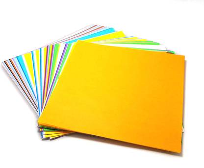 क्रष्टिक A3 Size Mix Color Thick Sheet of 210 GSM For Class Projects ( A3 Mix 20 Sheets) सादा A3 रंगीन पेपर