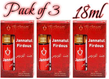 Al-Anam JANNATUL FIRDOUS 6 ML PACK OF 3 Floral Attar
