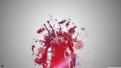 Poster The Witcher 3 Wild Hunt Geralt Of Rivia 2 sl1086 (Wall Poster, 13x19 Inches, Multicolor) Fine Art Print