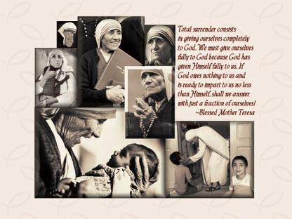 Mother Teresa Beautiful poster4 on fine art paper 13x19 Fine Art Print